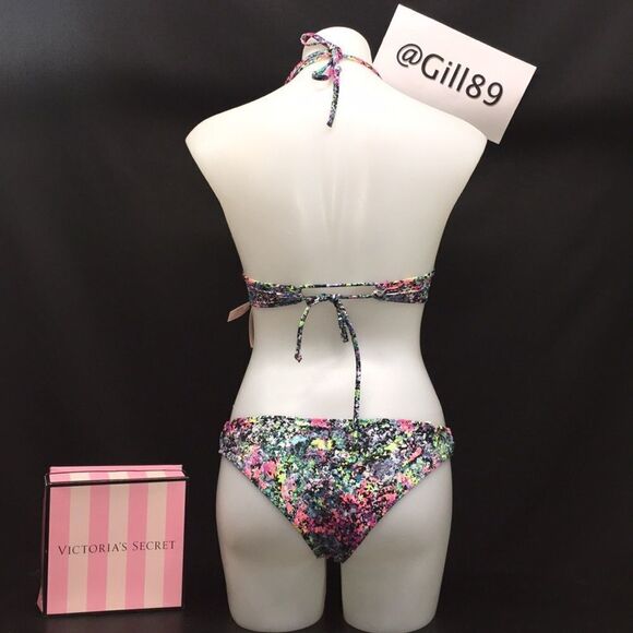 🔥🏖VICTORIA SECRET Swimsuit 2pc 34A push-up //XSmal New #8 - Picture 7 of 10